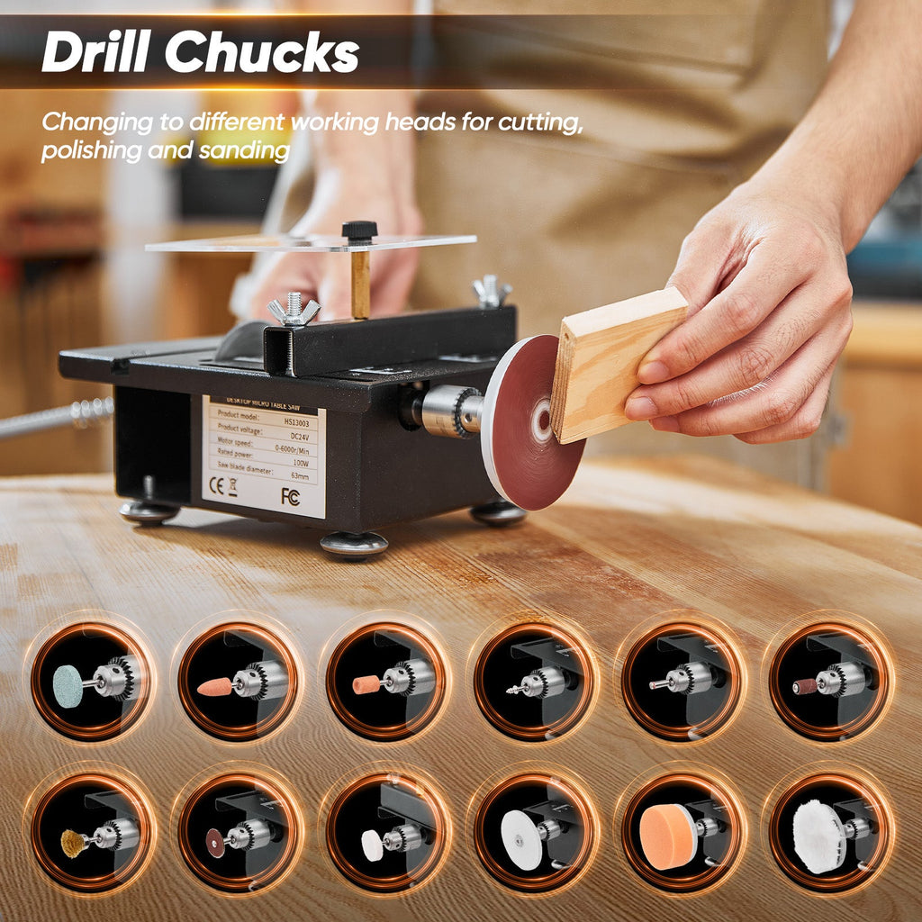 Mini Multifunctional Table Saw - Replacement Consumables Kit