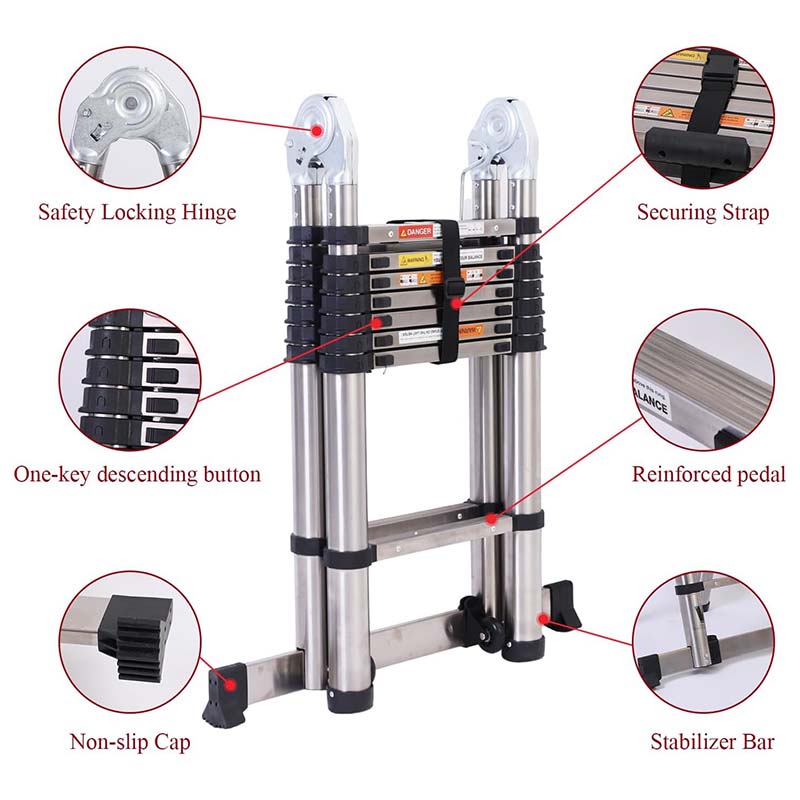 Portable Collapsible Extension Ladder