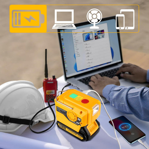 200W Power Inverter for Dewalt/Makita/Milwaukee/Ryobi 18-20V to 120V Adapter