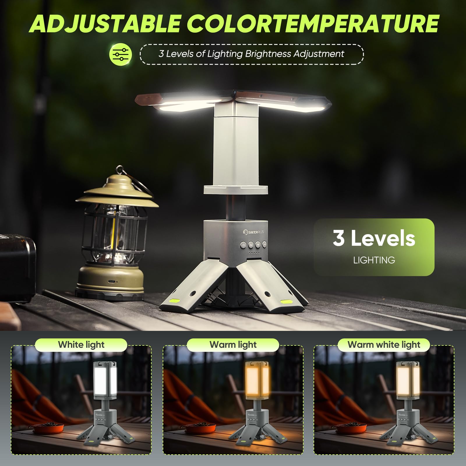 Telescopic Rechargeable Camping Lantern